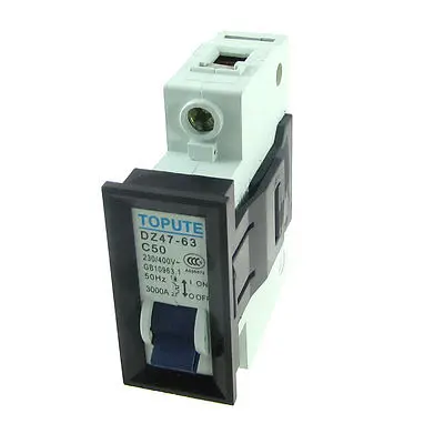 

AC 230V 400V 50A 1P Miniature Circuit Breaker DZ47-63 C50