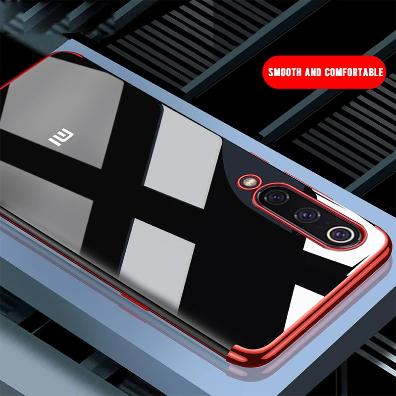 

Plating Soft TPU Case For Xiaomi Mi A3 A3 Lite CC9 CC9E Transparent Phone Case Protective Back Cover Shell Micc9 cc9e a3 Bumper