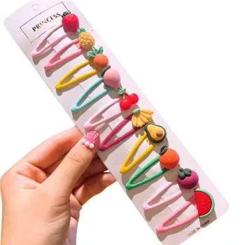 

Fashion Baby Girl Mini Chiffon 10pcs/lot Flowers Hair Clips Sweet Girls Hairpins For Kids Hair Accessories