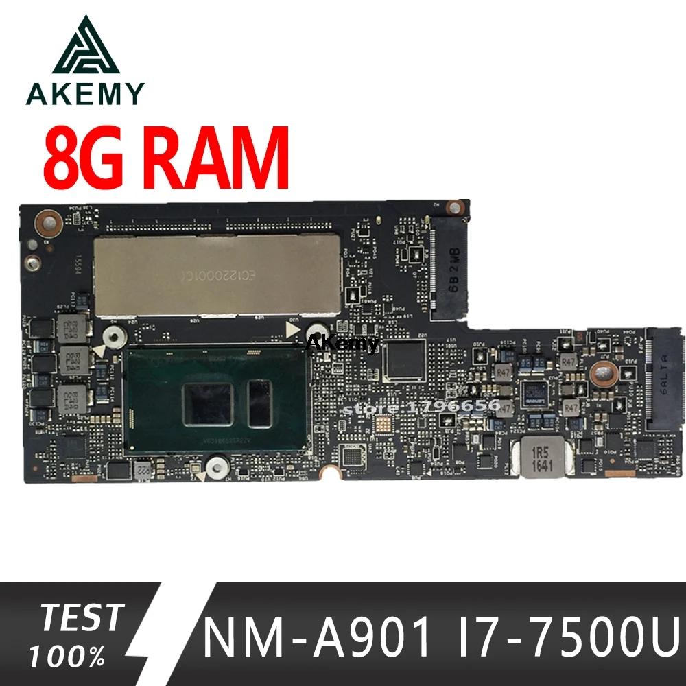 

NM-A901 Laptop motherboard for Lenovo YOGA 5 Pro 910-13IKB original mainboard 8G-RAM I7-7500U