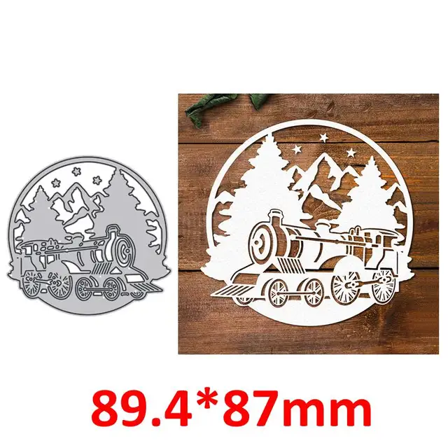 Astronaut Climber Couples Metal Cutting Dies Train Deer House Wedding Flowers Decor Silhouettes DIY Scrapbooking Craft Paper 1