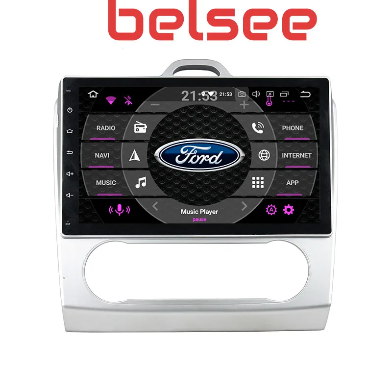 Belsee для Ford focus 2 MK2 2004 2005 2006 2007 2008 2009 2010 2011 Android 9,0 4 Гб автомобиля радио gps мультимедийное головное устройство стер