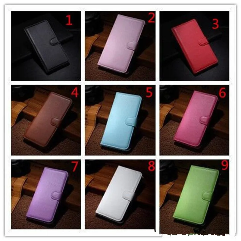 10 шт./лот Litchi зернистый флип из искусственной кожи чехол для WIKO Jerry 4 Sunny 4 Plus 3 Lite Y80 Lychee зернистый чехол для телефона - Цвет: Многоцветный