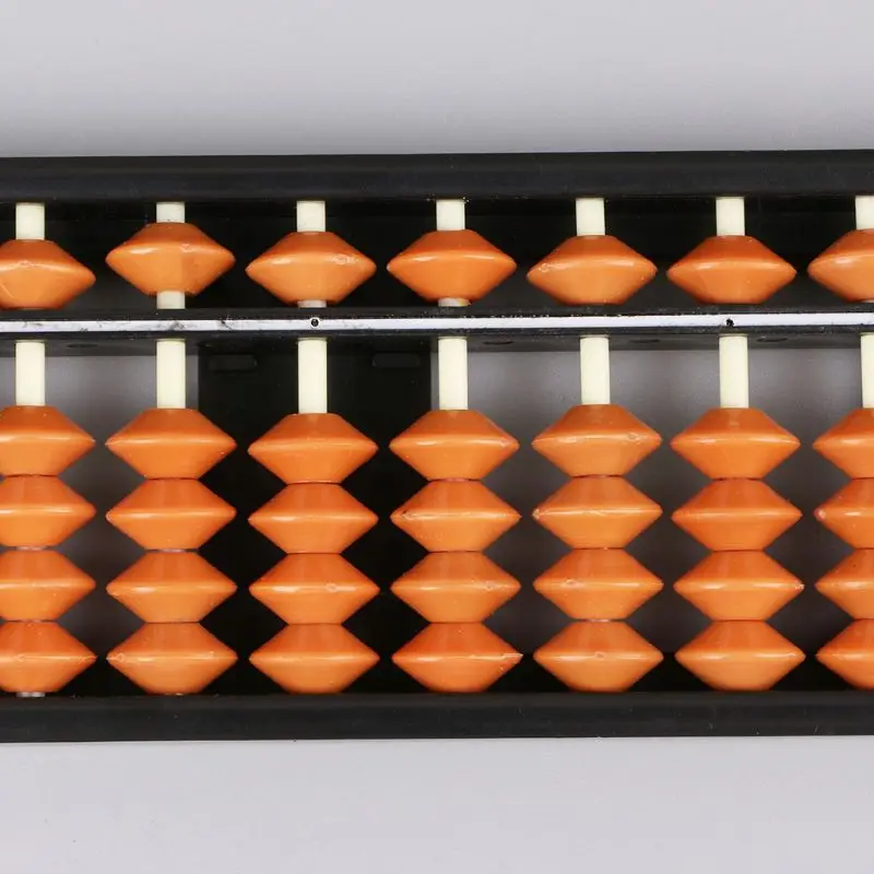 Wooden Abacus 1 Pc 17 Digit Rods Standard Abacus Soroban Chinese Japanese Calculator Counting Tool Mathematics Beginners