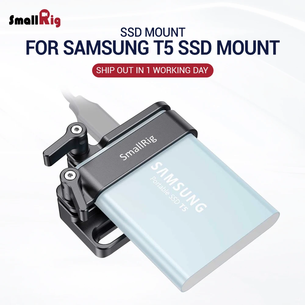 Smallrig Camera Rig Mount For Samsung T5 Ssd For Blackmagic Design