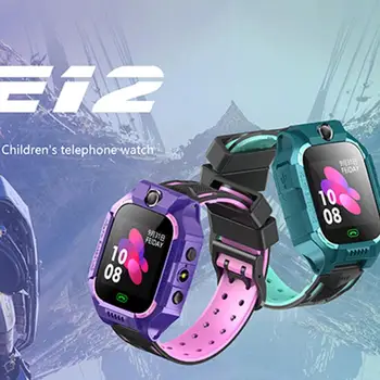 

E12 Kids Smart Watch Phone GPS Tracker SOS Call Alarm SIM Card Slot Watch Support Dropshipping