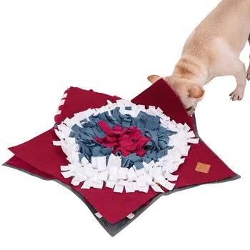 

Pet Dog Training Foraging Sniffing Mat Pet Nose Pad Soft Pad Detachable Fleece Pads Dog Mat Relieve Stress Nosework Puzzle Toy