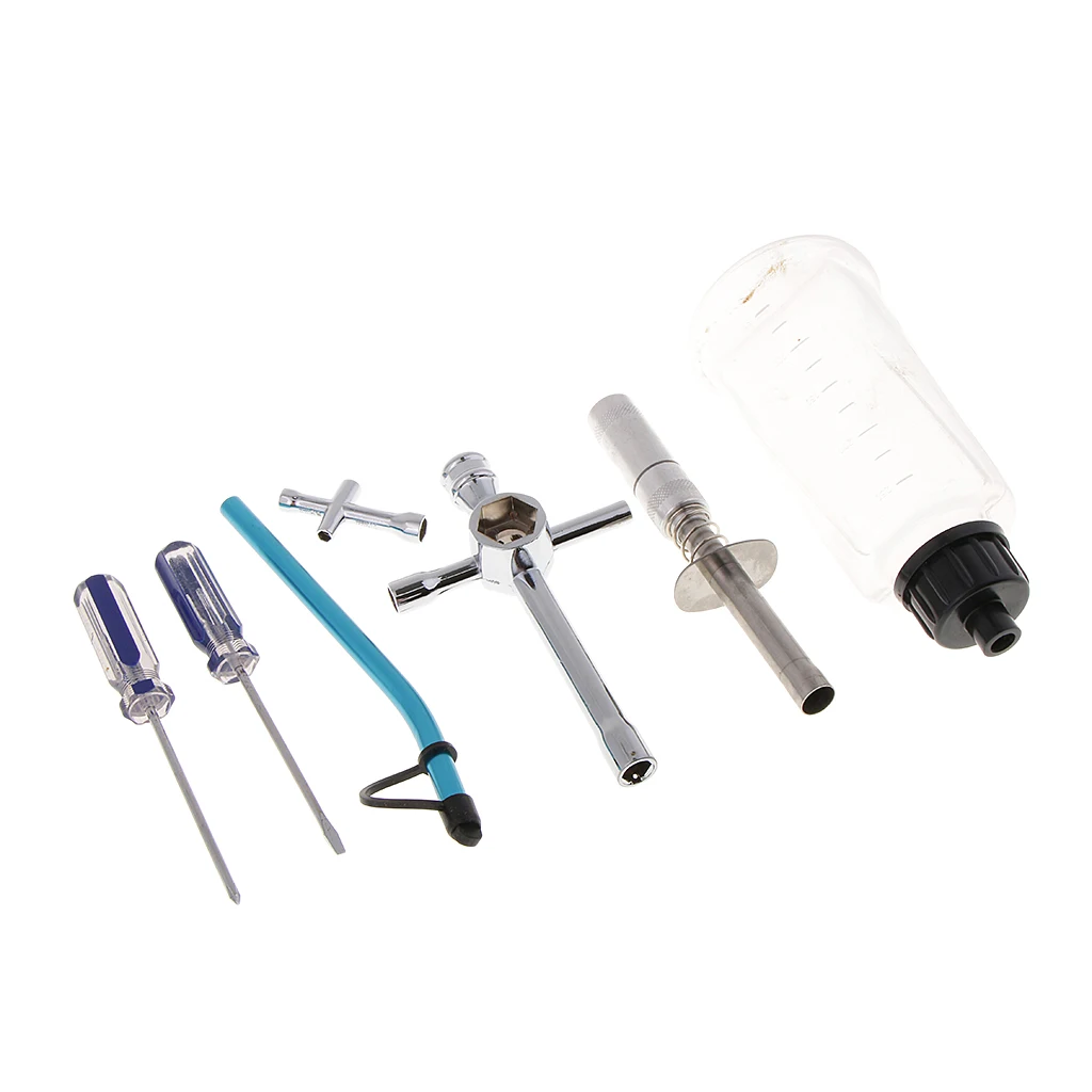 6Pc Screwdriver,Wrench,Oil Tank for 1/8 HSP RC Car Nitro Engine Starter Tool