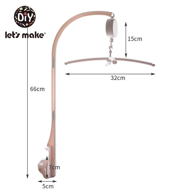 Let'S Make Wood Baby Bed Toys Gift Crib Mobile Infant Room Stroller Music Baby Felt Wool Ball Rattles Wooden Teether Toys Support