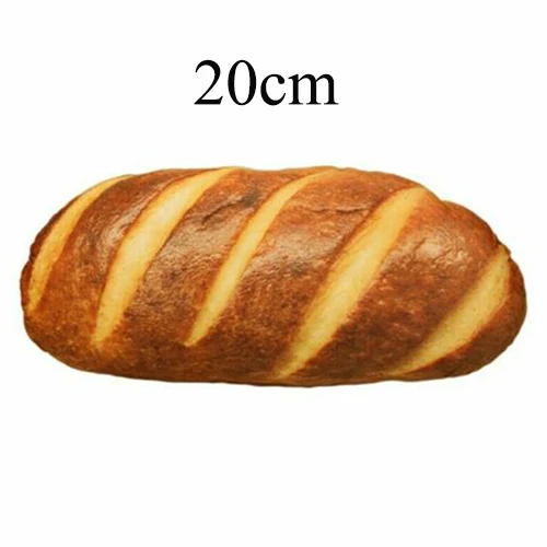 Yellow 20cm 3D плюшевая подушка подарок мягкая спинка игрушки на день рождения Забавный имитирующий закусочный хлеб форма для детей домашний декор для девочек - Цвет: Yellow 20cm