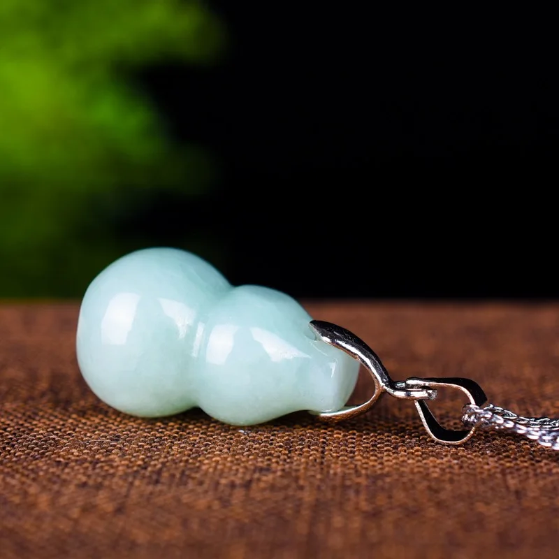 Натуральный Изумрудный Дракон колье с кулоном Тыква очаровательные ювелирные