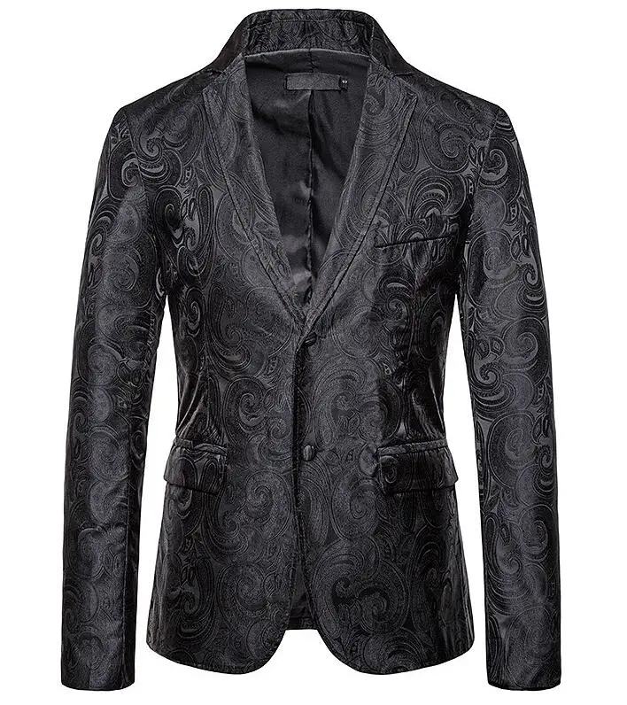 4 Осенние костюмы Мужской Блейзер masculino slim fit casaco jaqueta masculina повседневные большой кешью цветочные пальто мужская куртка - Цвет: 4