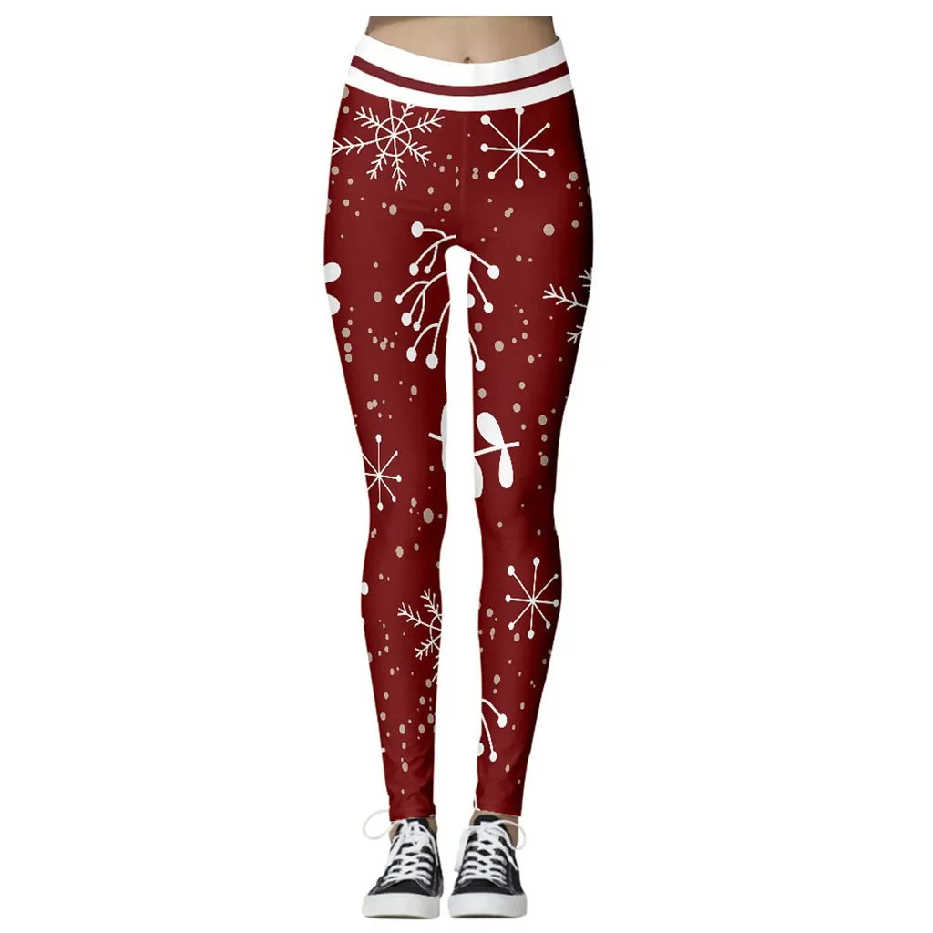 Рождественские спортивные штаны, женские леггинсы, кошмар до Рождества размера плюс, штаны с цифровой печатью, леггинсы для фитнеса, 18 цветов - Цвет: WE