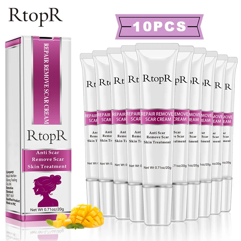 10 шт. RtopR крем для лица быстро эффективно удаляет шрамы от акне Глубокий Уход