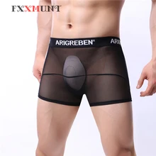 Марлевые шорты, боксеры для мужчин, прозрачные сексуальные боксеры, мужское нижнее белье, Ethika, боксеры для геев, Calecon Homme, рождественское нижнее белье