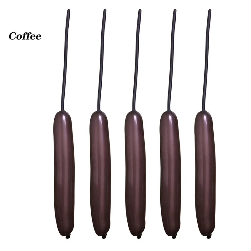 coffee 90 шт. металлические длинные полосы латексные шары животные цветок твист Связывание Волшебные длинные шарики для День Рождения вечерние принадлежности детские игрушки подарок - Цвет: coffee
