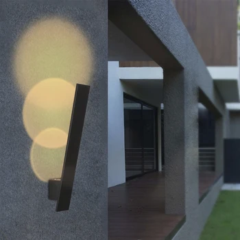 

Painted Aluminium 15W COB LED Wall Light IP65 Villa Parking Lot Lights Black Outdoor Wall Washer Lamp Hotel Corridor Light 3000k