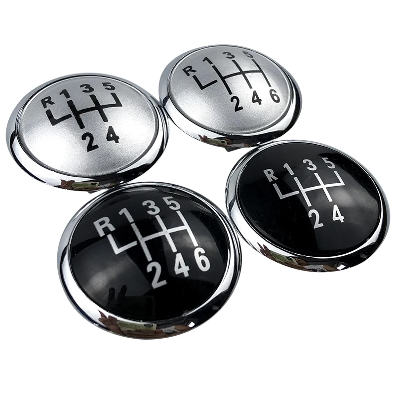 5/6 Speed Car Gear Shift Knob Head Badge Emblem Cap Top Cover Lever Stick Pen For Volkswagen VW Polo 9N 9N2 Vento GTI 2002-2010 |