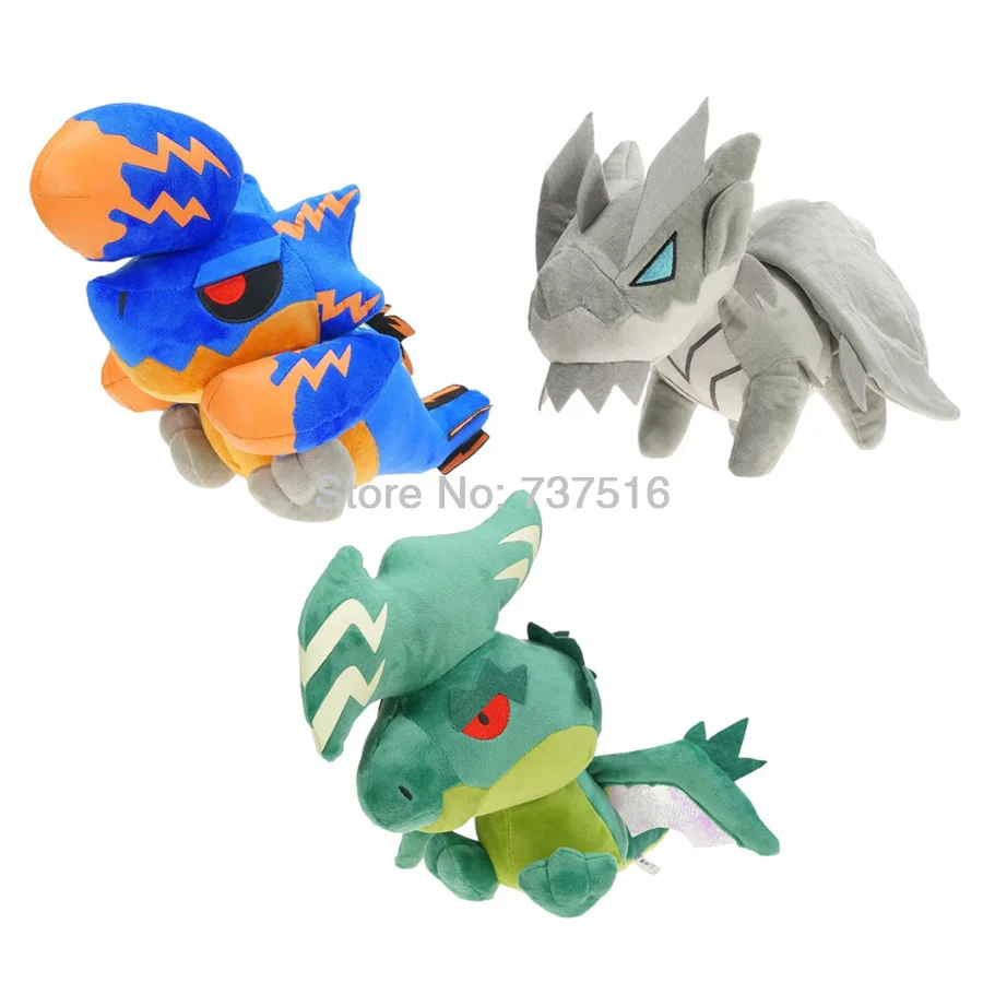 Аниме Brachydios Raizekusu Raizex Kushala Daora плюшевые мягкие игрушки мягкие животные кукла праздник Рождество Дети Лучшие подарки - Цвет: A Set