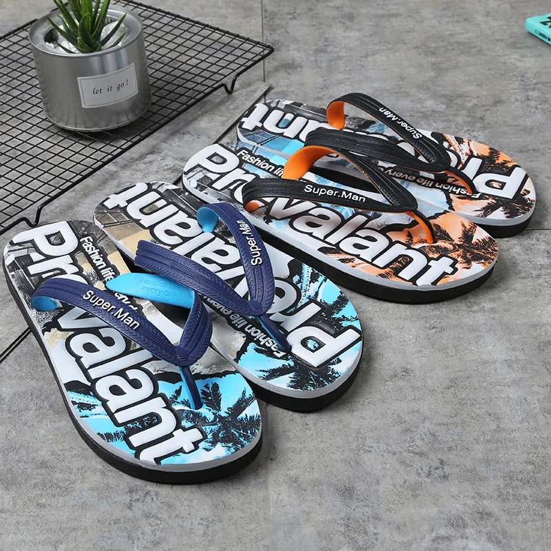 

2019 Summer Hot Selling Cool Trendy Shoes Men Outdoor Anti-slip Herringbone Flip-flop Comfortable Versatile Beach Slippers