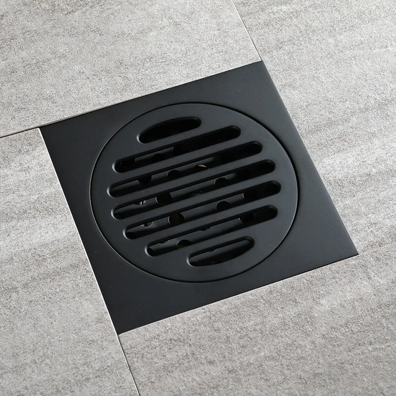 Лучшие стоки для ванной комнаты черные сточные стоки напольное покрытие анти-запах Санузел Душ Слив Фильтр для ванной Оборудование