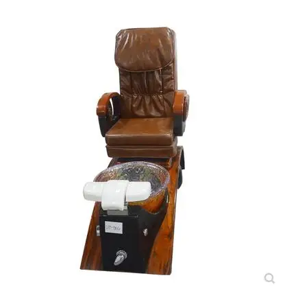 Electric foot massage chair retro sofa chair reclining foot bath spa stool Manicure and eyelash salon manicure bed massage