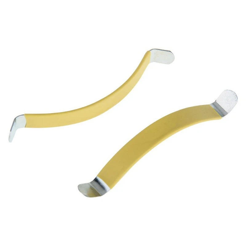

2Pcs Metal String Spreaders Guitar Luthier Tool for Cleaning Fretboard Yellow
