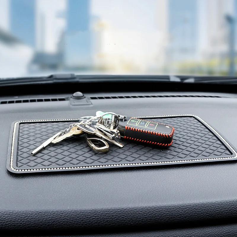4 размера коврик Zwarte Авто противоскользящее покрытие из ПВХ коврик авто Elektronica волшебный липкий коврик Mobiel Противоскользящий нескользящий коврик Voor Mobiele Telefoon