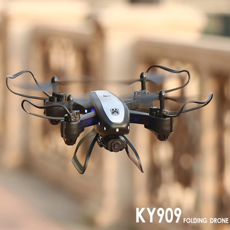 HGRC-Dron teledirigido KY909 con 4K, HD, Wifi, Fpv, gran angular, mantenimiento de altitud, fotografía aérea, Quadcopter, Selfie, juguetes para niños