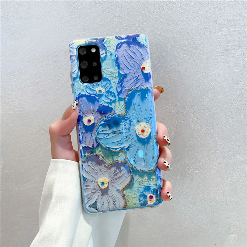 Luxury Phone Cases Samsung Galaxy S22 Ultra - Luxury Flower Cover Pattern  Soft - Aliexpress