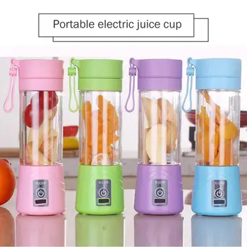 

400ml 6 Blade USB Rechargeable Blender Mixer Mini Portable Juicer Juice Machine Smoothie Baby Food Super Strong Juicer