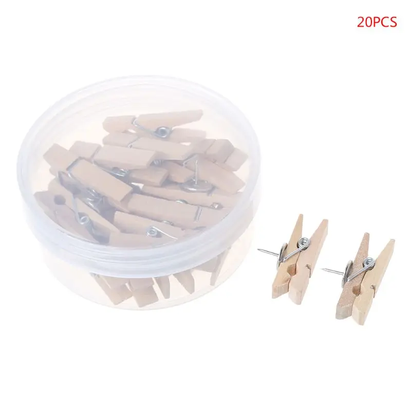 20 шт. Деревянные прищепки деревянные для белья Одежда булавки скрапбук фото бумага колышек DIY Клип Ремесло практичный