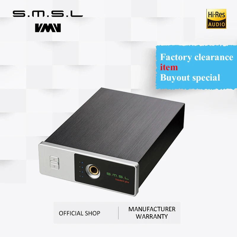 Портативный усилитель для наушников SMSL Sanskrit Pha Hi Fi аудио RCA вход 6 35 мм разъем