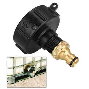 

1PCS 3/4" Brass Male Female Thread Quick Connector IBC Hose Adapter Reducer Connector Water Tank Garden Watering Fittings
