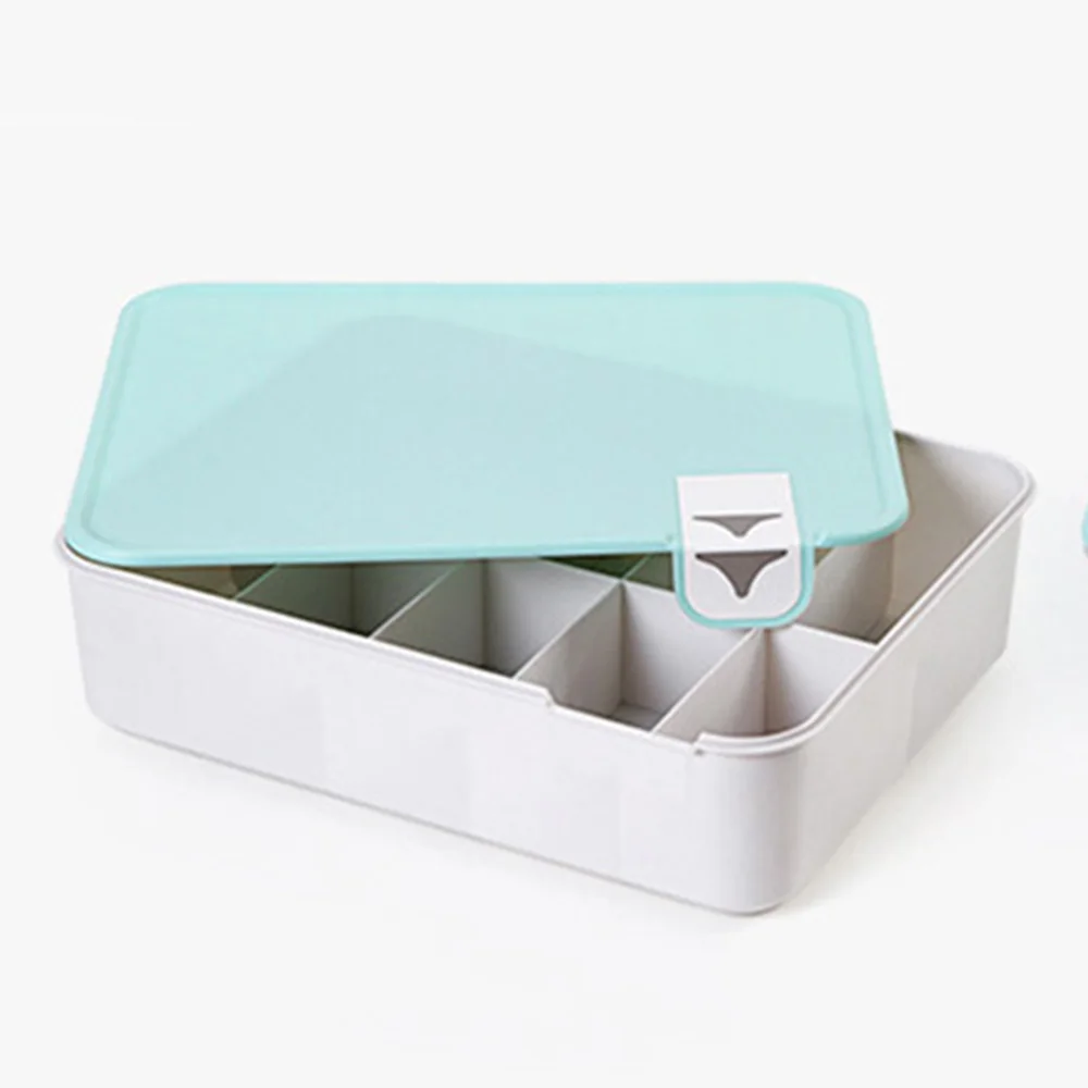 Storage Box Underwear Bra Sock Tie Organizer Home Dust-Proof Case With Lid Storage Box