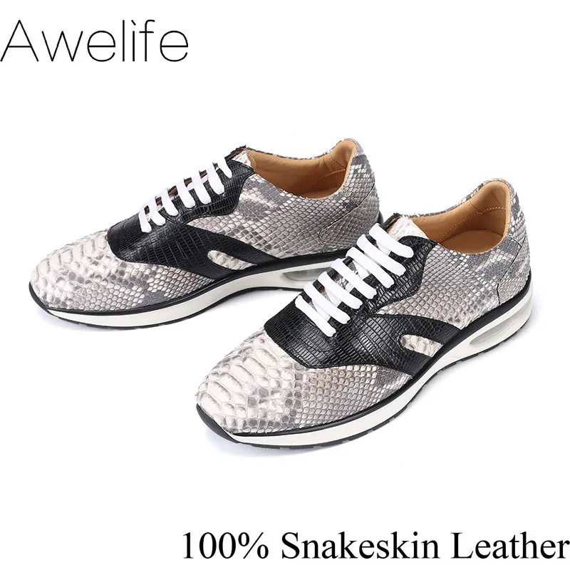 shoes snake leather
