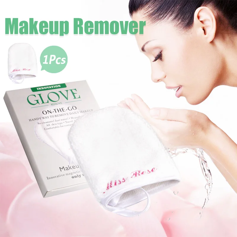 

1PCS Facial Cloth Face Towel Makeup Remover Cleansing Glove Reusable Microfiber
