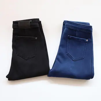 

Plus Velvet High Waist Jeans Women Loose Denim Pencil Pants Casual Vintage Jeans Women Stretch Streetwear Denim Mom Jeans Q1858