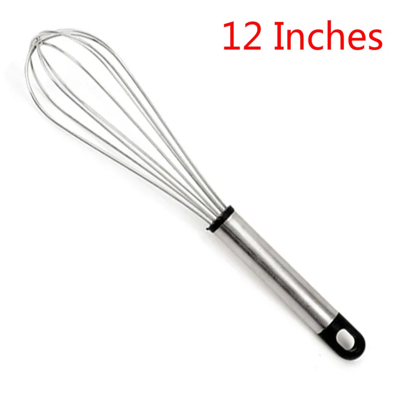 C 12 Inches SUEF горячие новые кухонные венчики для яиц из нержавеющей стали, венчик для взбивания яиц, миксер для яиц, кухонные инструменты для приготовления торта, Прямая поставка - Цвет: C 12 Inches