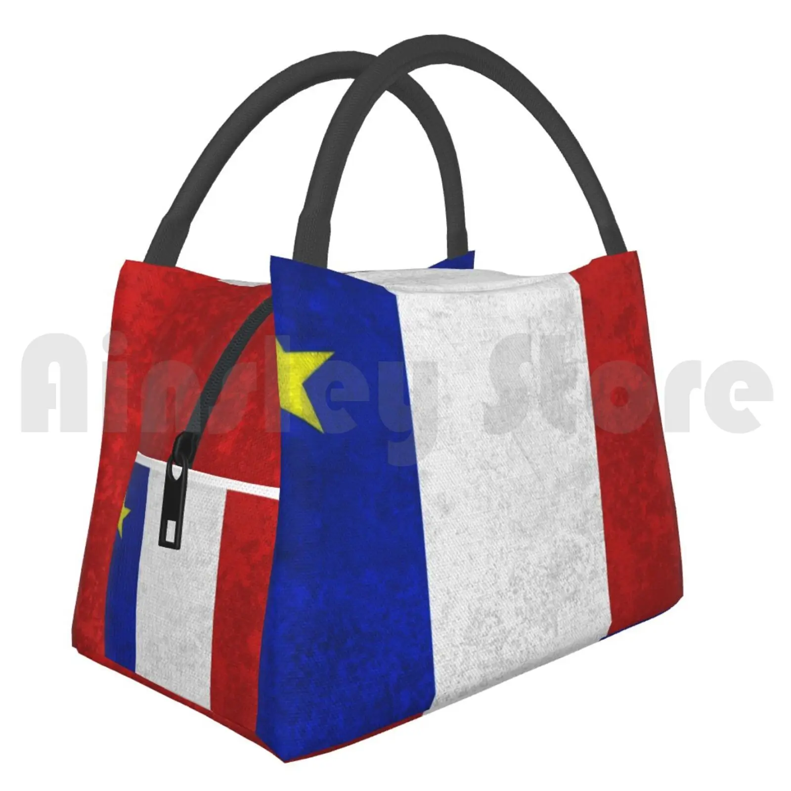 

Cooler Lunch Bag Picnic Bag Flag Of Acadia Distressed Grunge Vive Lacadie Flag Of Acadia Acadian Flag Drapeau