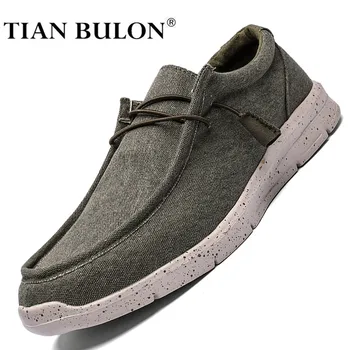 

Summer Men Canvas Shoes Espadrilles Breathable Casual Shoes Men Loafers Comfortable Ultralight Lazy Boat Shoes Plus Size 39-48