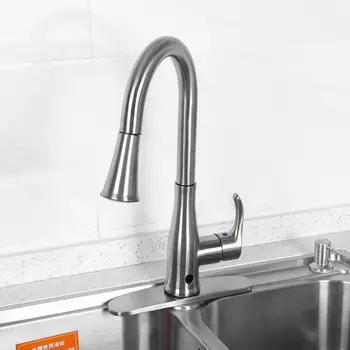 

1/2" Single-Handle Kitchen Sink Faucet with Pull Down Sprayer with Holder Tool