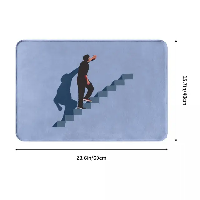 A Truman Show Poliészter Ajtajrögű Szőnyeg Lábát Nem Csúszás Nélküli Abszorpciós Kerületi Hálószoba Erkély Rajzfilm - Image 2