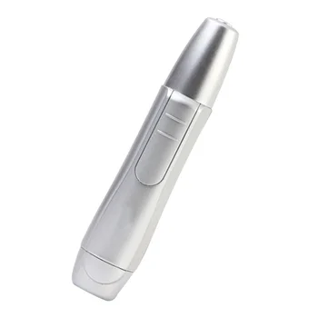 

Nose Hair Remover Stainless Steel Simple Practical Durable Useful Nose Hair Trimmer Tools for Home (Light Grey, Without Battery)