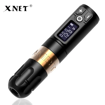 

XNET Wireless Tattoo Machine Pen Strong Hit Brushless Motor 1950 mAh Lithium Battery Fast Charge with Portability Travel Bags