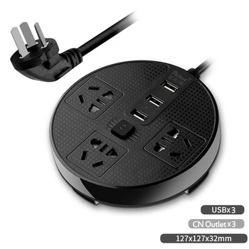 

Master switch Multifunction Extension Lead Power Strip Panel Multi-Converter Socket 10A 250V 2500W Wiring board 5V2.1A USB