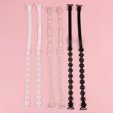 1 пара хлопок кружевной бюстгальтер с бретельками цветок кружева эластичный регулируемый сексуальный женский летний наплечный ремень нижнее белье аксессуары