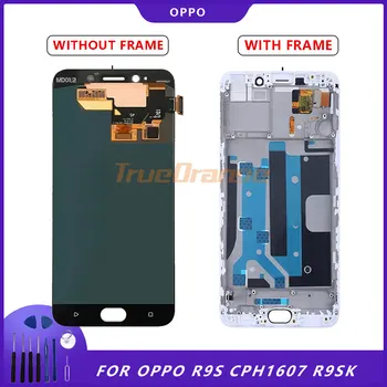 

5.5" Super AMOLED LCD For OPPO R9S CPH1607 R9st LCD Display Touch Sreen Digitizer Replacement Assembly Parts with Frame White