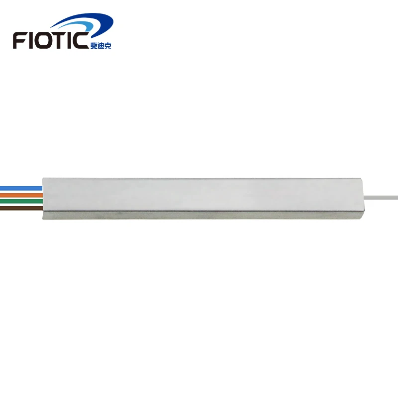 FTTH одиночный режим 1x8 мини оптоволоконный ПЛК-распределитель 1*8 0,9 мм стальная трубка 1*8 мини блокаторы цветная линия без разъема