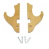 2/Set Bamboo Sword Display Rack Wood Finish Sword Hook Wall Mount Samurai Sword Hanger for Katana Wakizashi Tanto Genji 4